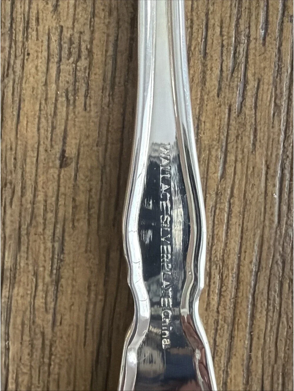 Wallace Deep Silver Centennial Silverplate Dinner Forks - Set of 9